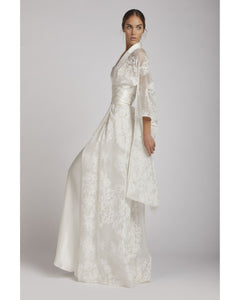 Long kimono with lace