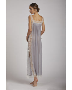 Long nightdress with lace