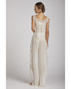 Ampio Pizzo Senza Cucure Orizzontale Nastro Floreale Bianco Su Un Fondo Rosa Image72071955 - Foto 6