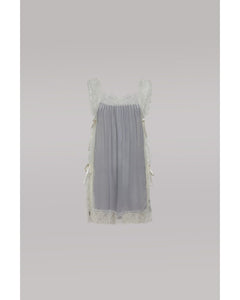 Camicia da notte da donna Shadowline in nylon viola, scollo quadrato, maniche a 3/4 - Italia Camicia da notte da donna Shadowline in nylon viola, scollo quadrato, maniche a 3/4 - Italia