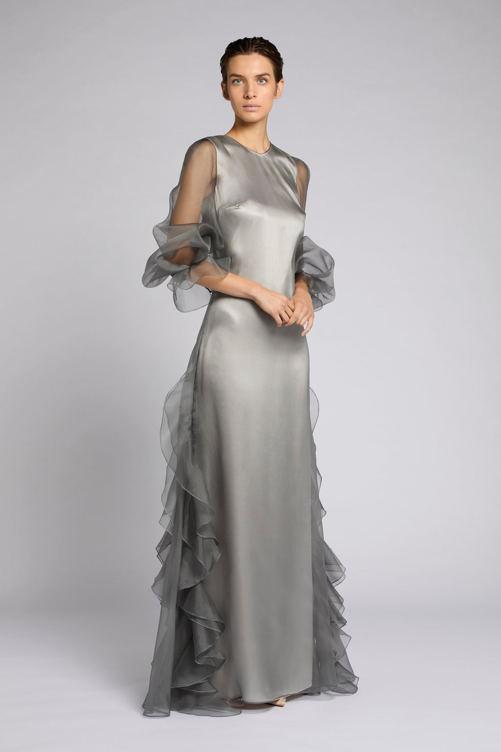 Abito lungo Ethel in organza | Antonio Riva Milano