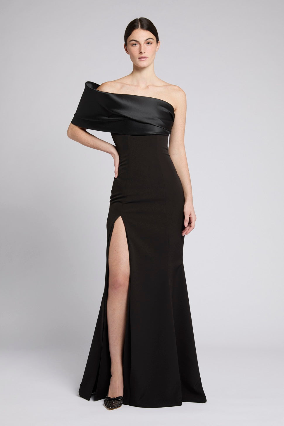 Abito lungo Mira in crepe cady | Antonio Riva Milano