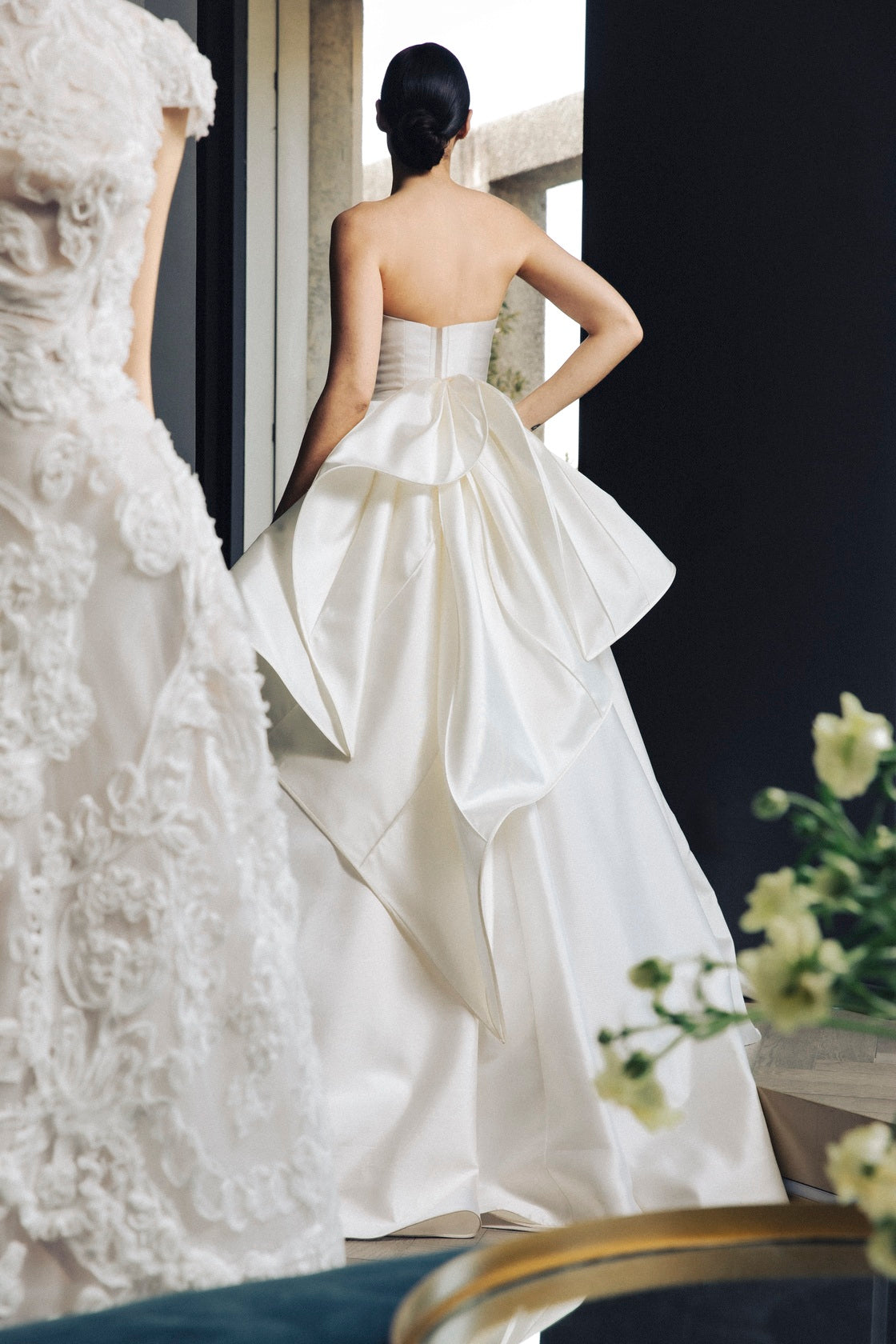 Abito sposa Melody in mikado bianco | Antonio Riva Milano